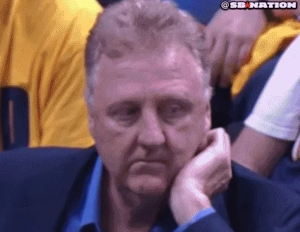 bored larry bird GIF by SB Nation