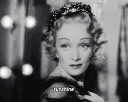 Marlene Dietrich Sunshine GIF