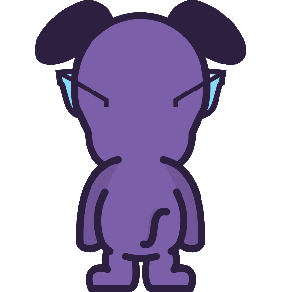 Dancing Dog Sticker By PrplGIF