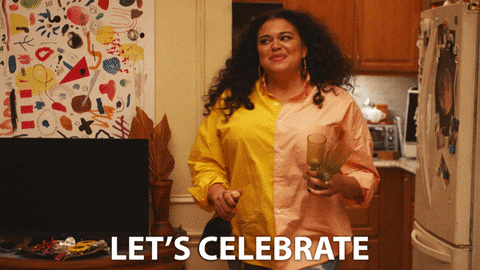 Happy Michelle Buteau GIF by NETFLIX - Find & Share on GIPHY
