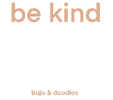 Be Kind Pink Sticker by bujo and doodles