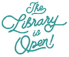 The Library Is Open Rainbow Sticker by Christine Hooper Shop