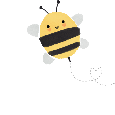 Happy Bee Sticker by Kawanimals