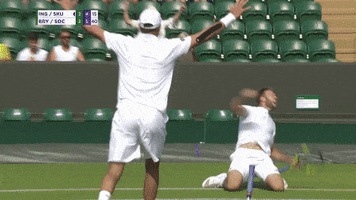 jack sock hug GIF by Wimbledon