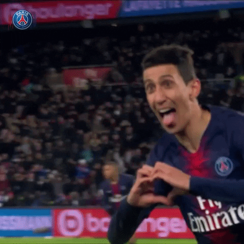 Happy Angel Di Maria GIF by Paris Saint-Germain - Find & Share on GIPHY