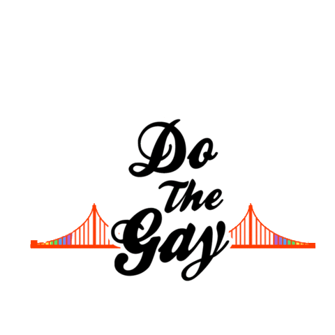 San Francisco Rainbow Sticker by DoTheBay