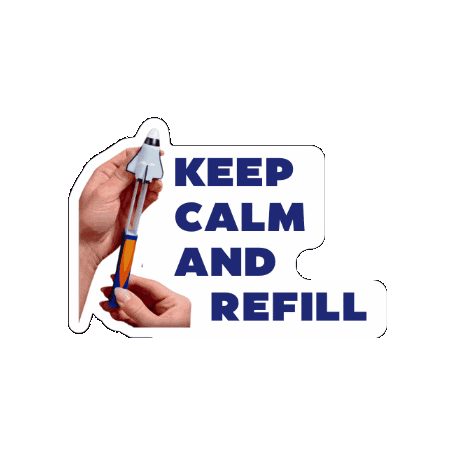 Refill Keep Calm Sticker by Pez International