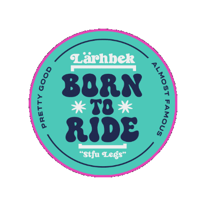 Born To Ride Sticker by Larhbek