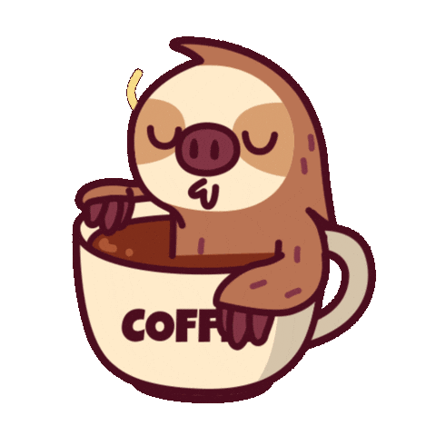 Happy Coffee Sticker by Sloooths