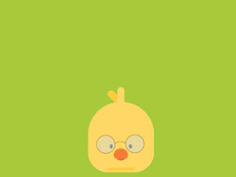Chicken Little Illustration GIF