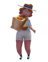 3D Eating Sticker by Mindshow