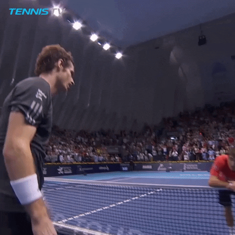 andy murray middle finger GIF by Tennis TV