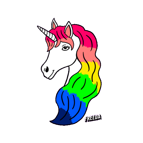 Unicorn Sticker by FREEDA_EN