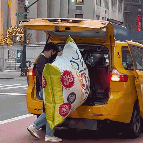 Nyc Taxi GIF by SkinnyPop