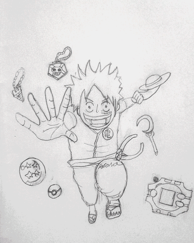 One Piece Pokemon GIF