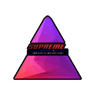 Supreme Glass Sticker