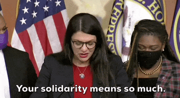 Rashida Tlaib Solidarity GIF by GIPHY News