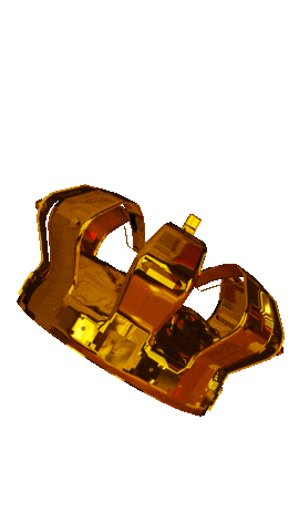 3D Gold Sticker by modelvault3d