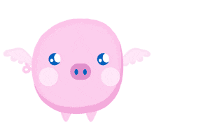 flying pig pink GIF by somosmosh
