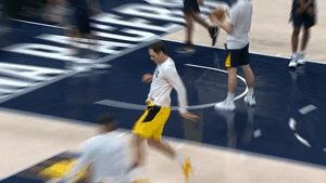 kicking it indiana pacers GIF by NBA