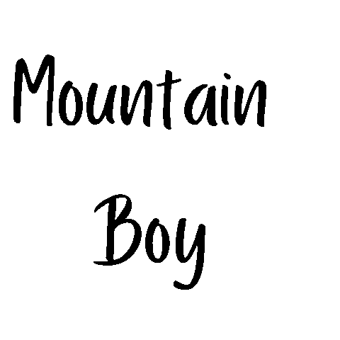 Mountain Man Sticker by Brianna Anthony