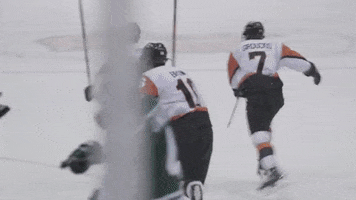 goal hockey GIF by Rochester Institute of Technology