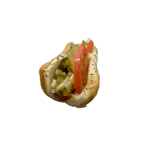 Rotate Hot Dog Sticker by Da Roost