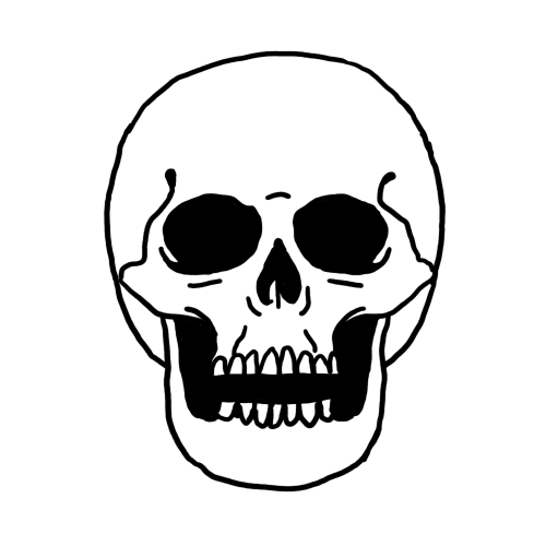 Skull Sticker by Kai Jack