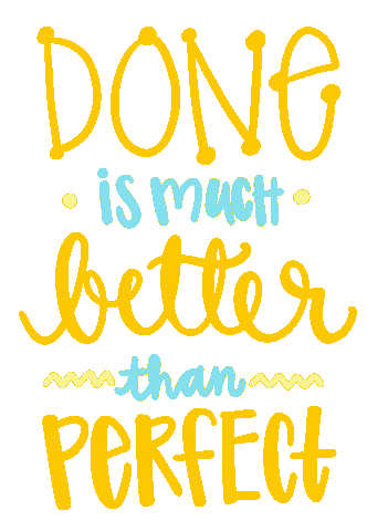 Done Is Better Than Perfect January Jumpstart Sticker