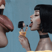 licking ice cream GIF by Feliks Tomasz Konczakowski