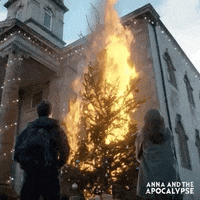 christmas tree burn GIF by Vertigo Releasing