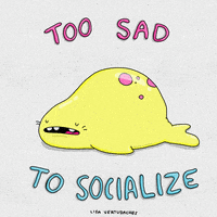 Sad Social Life GIF by Lisa Vertudaches