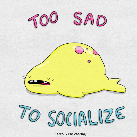 Sad Social Life GIF by Lisa Vertudaches