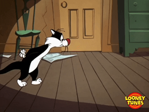 Scared Still Waiting GIF by Looney Tunes - Find & Share on GIPHY