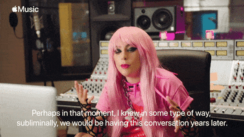 Lady Gaga Talk GIF by Apple Music