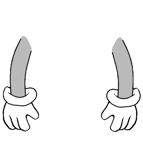 Surprised Hands Sticker by DOPE CHIEF