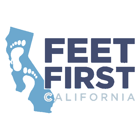 Feet First Sticker
