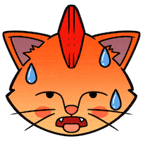 Cat Heat Sticker