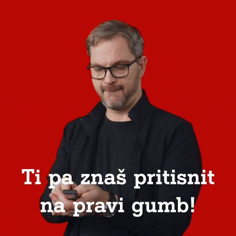 Push The Button Wow GIF by A1 Slovenija