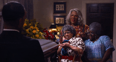 scared tyler perry GIF by Tyler Perry’s A Madea Family Funeral