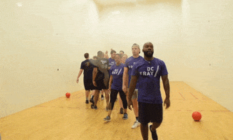 dodgeball flexing GIF by DC Fray