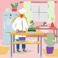 chef cooking GIF by Tyler Resty