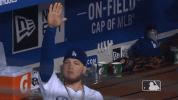 waving major league baseball GIF by MLB