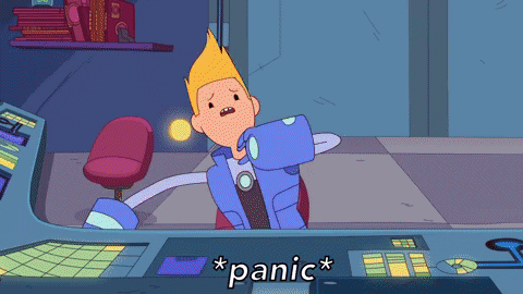 Scared Panic GIF by Cartoon Hangover - Find & Share on GIPHY