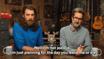 Jealous GIF by Rhett and Link