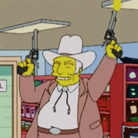The Simpsons Gun GIF