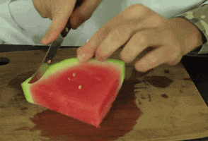 Watermelon Cutting GIF