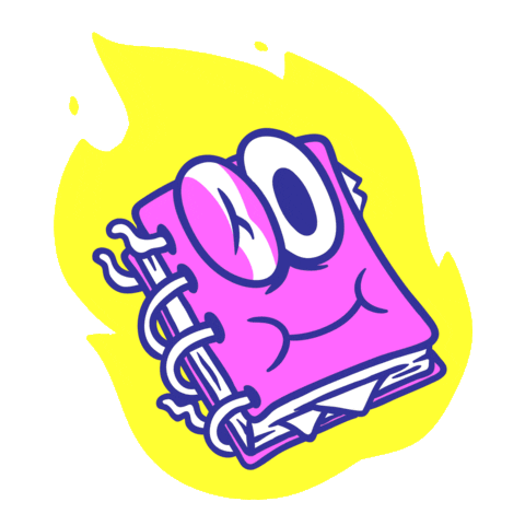 Fire Book Sticker by angelflemus17