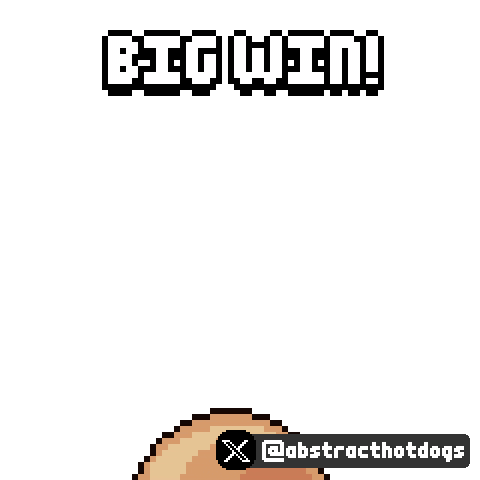 Dog Win Sticker by HotDogs