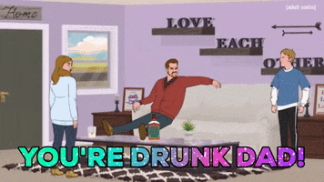 Drunk Father And Son GIF by Adult Swim
